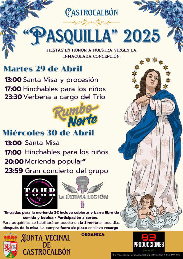 Programa Pasquilla Castrocalbon 2025