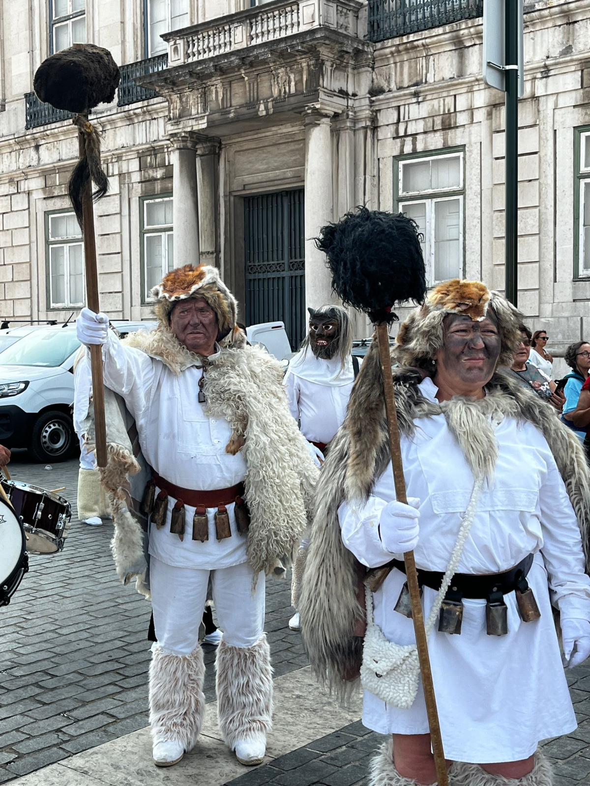 Castrones durante el desfile