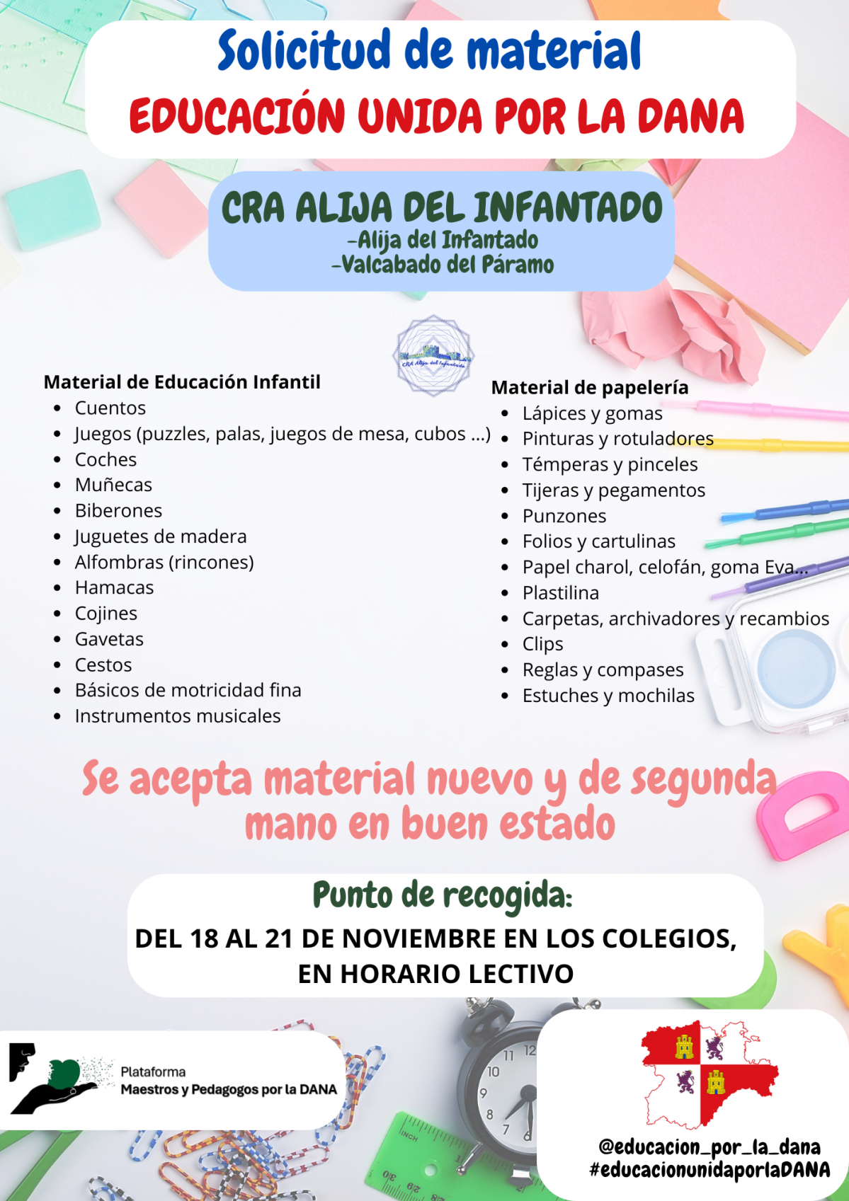Cartel Educacion DANA