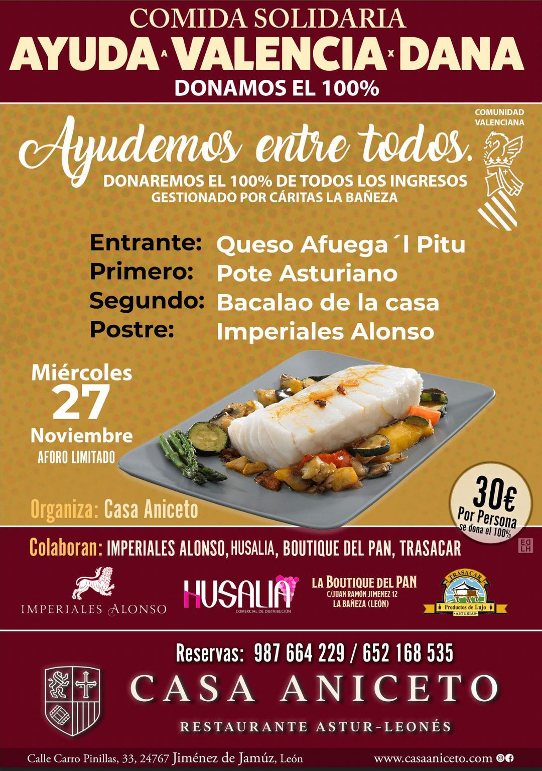 Cartel Comida Solidaria