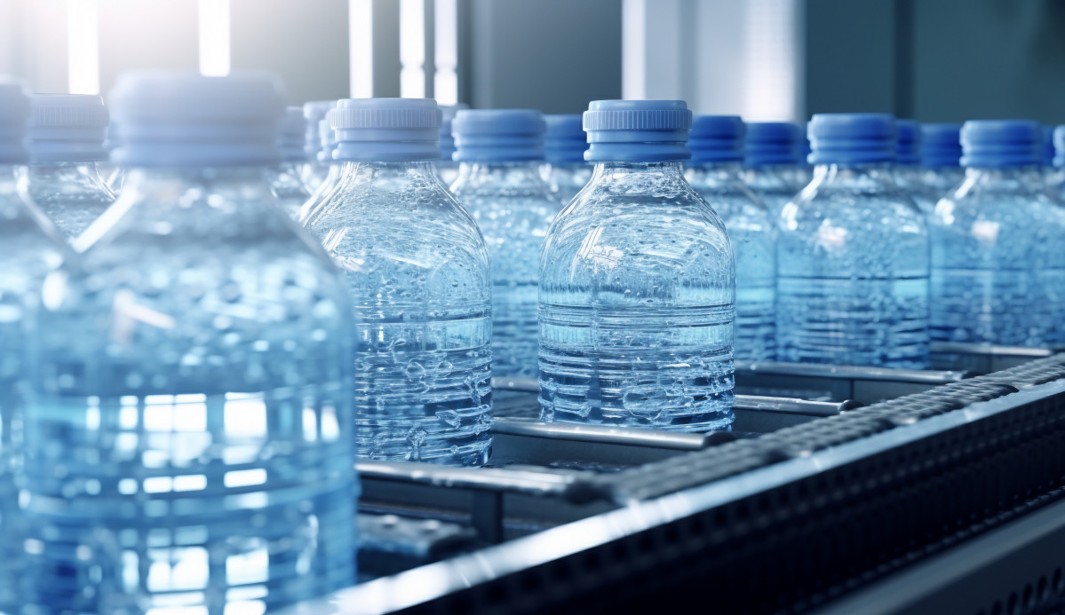 Vecteezy the bottles of water factory with 23846978